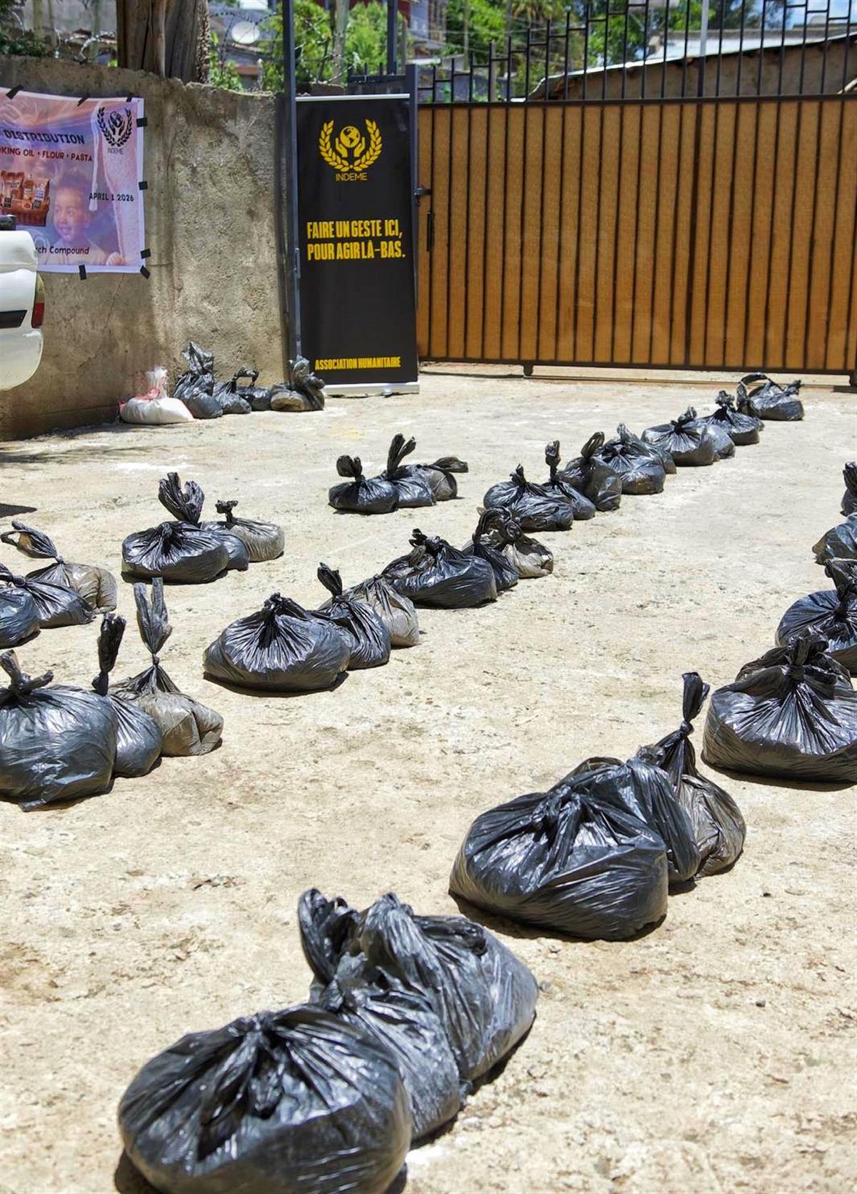 Aid packages ready for distribution, BeLight Ethiopia