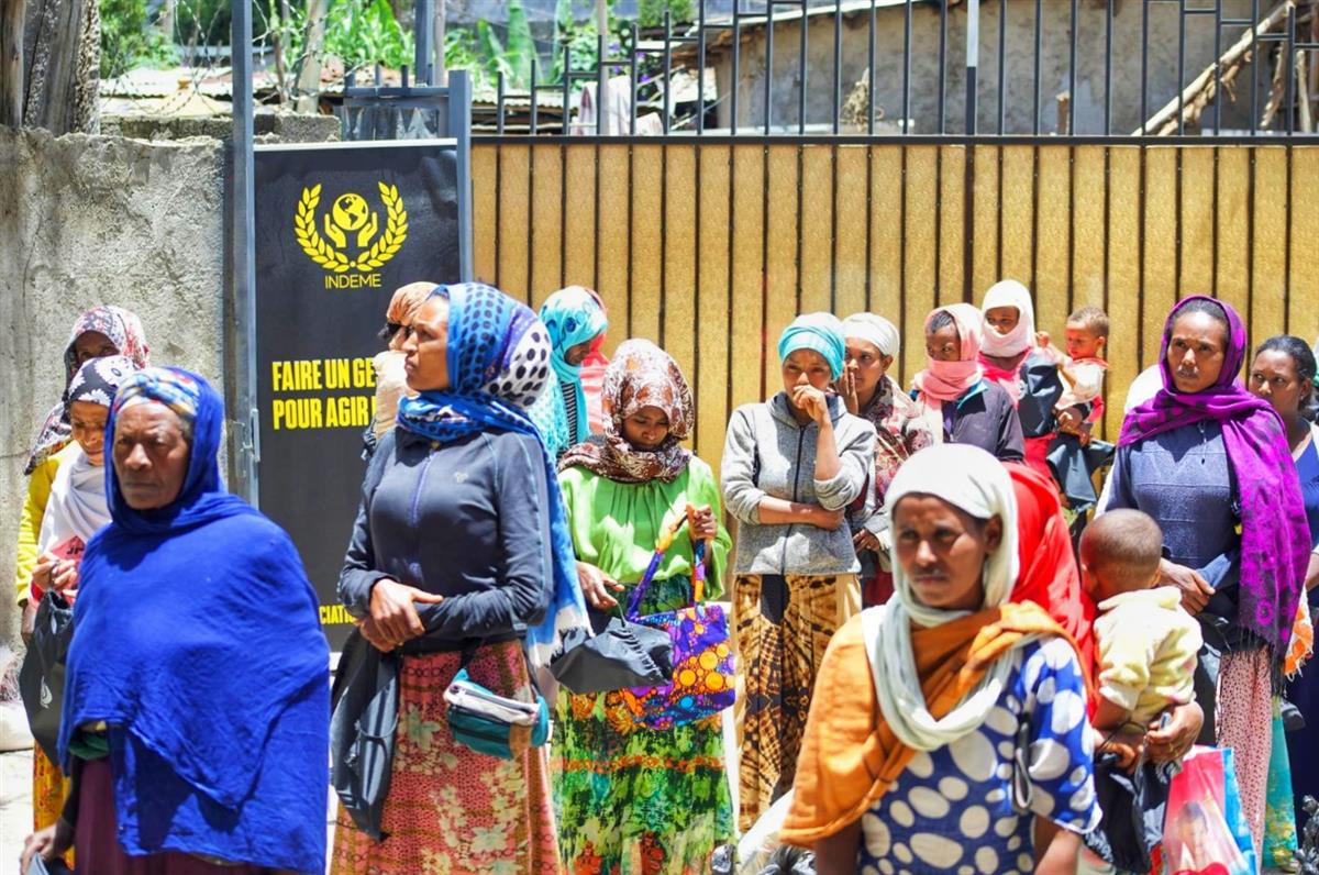 Community women gathered, BeLight